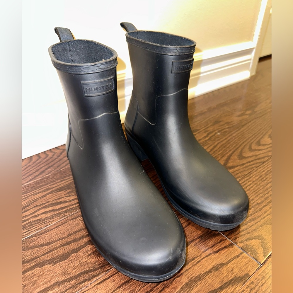 Hunter Rain Ankle Boots.